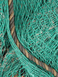 Full frame shot of fishing net