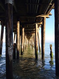 Interior of pier