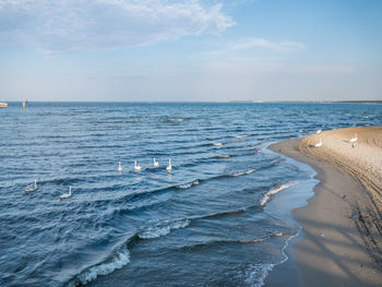 Scenic view of sea against sky