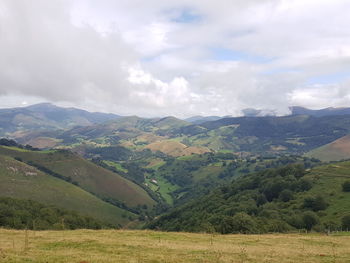 Scenic view of landscape against sky