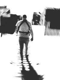 Full length of woman in bikini