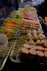 Close-up of food for sale at market