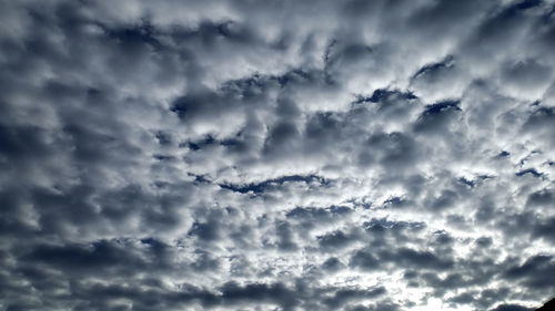 Low angle view of clouds in sky