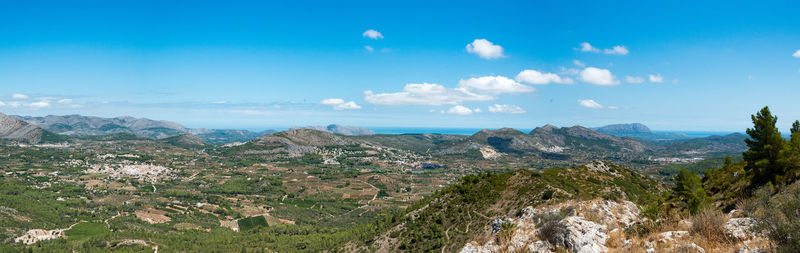 Panoramic view of landscape against sky