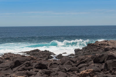 Scenic view of sea against sky