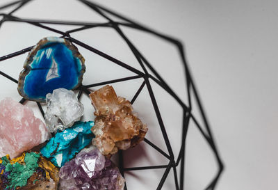 Close-up of blue bread