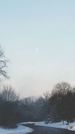 Scenic view of snow covered landscape