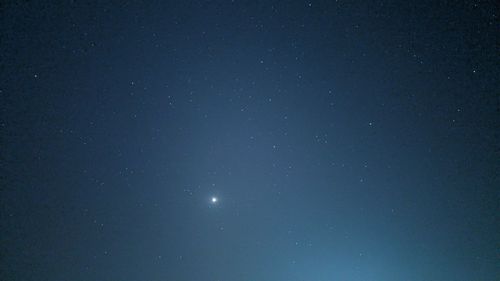 Low angle view of star field at night