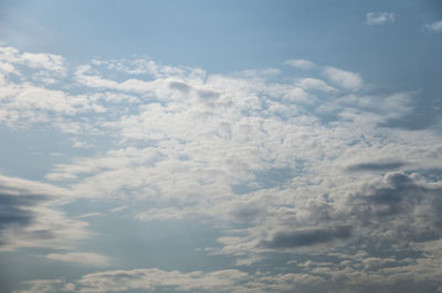 Low angle view of clouds in sky