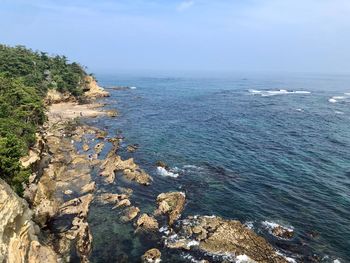 Scenic view of sea against sky