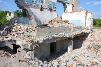 Low angle view of old building