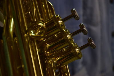 Close-up of trumpet