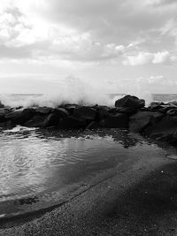 Scenic view of sea against sky