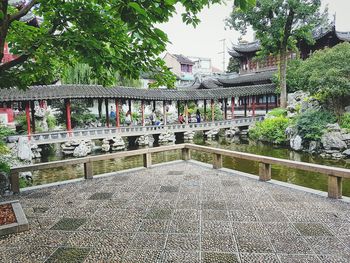 Built structure with trees in background