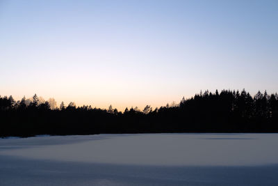 Scenic view of landscape at sunset