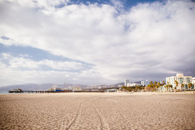 Panoramic view of beach against sky