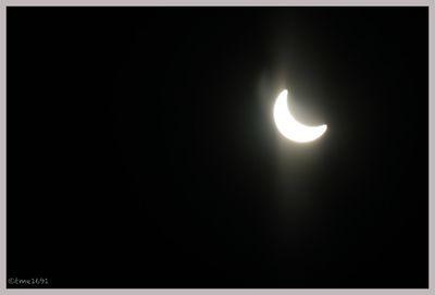 View of moon in the sky