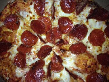 Close-up of pizza