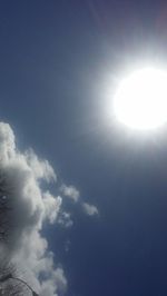Sun shining through clouds