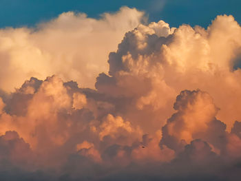 Low angle view of sky during sunset