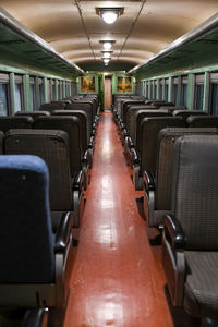 Interior of train