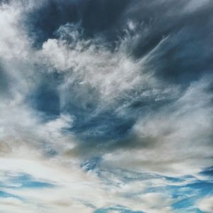 Low angle view of clouds in sky