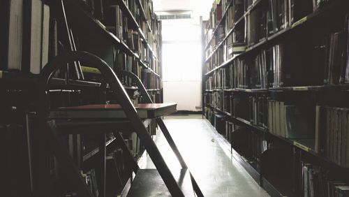 Panoramic shot of water in library