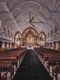 Interior of church