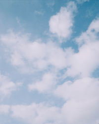 Low angle view of clouds in sky