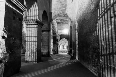Corridor of historic building