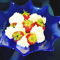 Close-up of flowers in plate