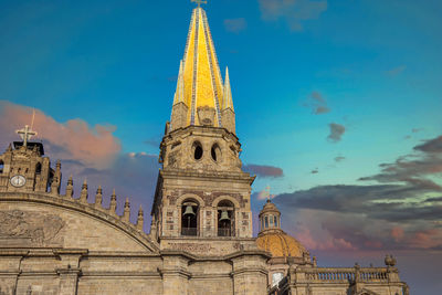 Low angle view of historical building against sky