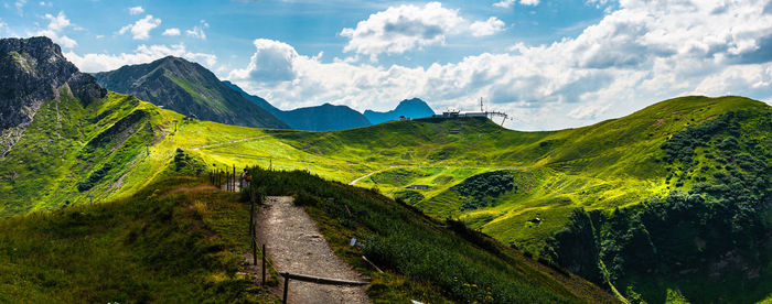 Panoramic view of landscape against sky