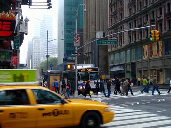 Traffic on city street