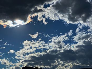 Low angle view of clouds in sky