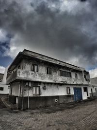 Cloudy sky over buildings