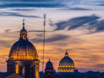 Cathedral against sky during sunset