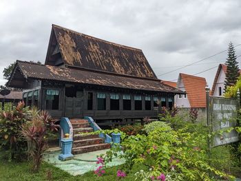 Low angle view of building against sky