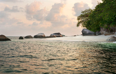 Scenic view of sea against sky