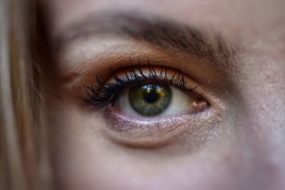 Close-up portrait of human eye