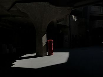 Empty corridor in building