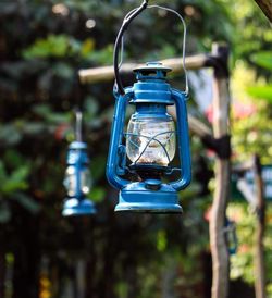 Close-up of electric lamp