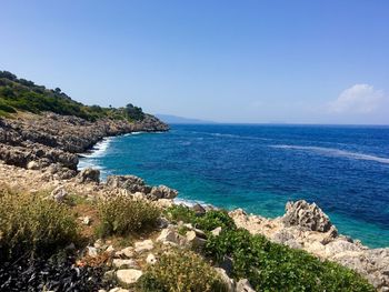 Scenic view of sea against sky