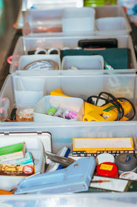 Drawer with stationaries. organizing and decluttering.