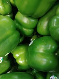 Full frame shot of bell peppers at market