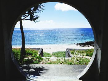 Scenic view of sea against sky