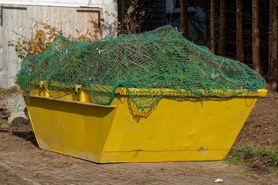 Close-up of fishing net