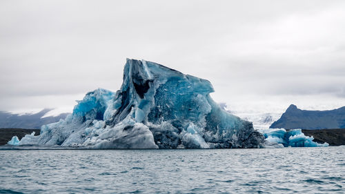 Iceberg on a glaciar lake.