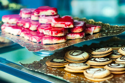 Close-up of cake on table