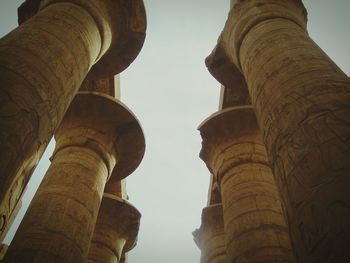 Low angle view of temple against sky